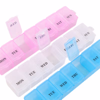 Kotak Obat 7 Day Medicine Tablet Storage - MS01 - Multi-Color — gambar 3