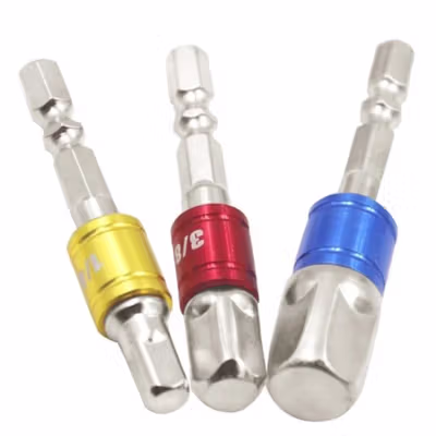 JIGONG Mata Obeng Adaptor Drill Bits Hex Shank 1/4 3/8 1/2 Inch 3 PCS - LK006 - Multi-Color — gambar 3