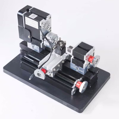 Tool The First Mesin Bubut Mini Lathe Wood Metalworking 60W - TZ20002MG - Black — gambar 3