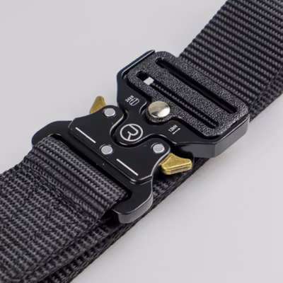 Rhodey Tali Ikat Pinggang Canvas Military Tactical Fast Unlock 120cm - MU055 - Black — gambar 3