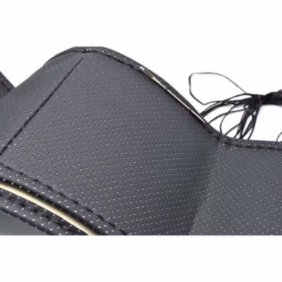 KARLOR Cover Setir Mobil Kulit DIY dengan Alat Jahit - RZLX501 - Black — gambar 3