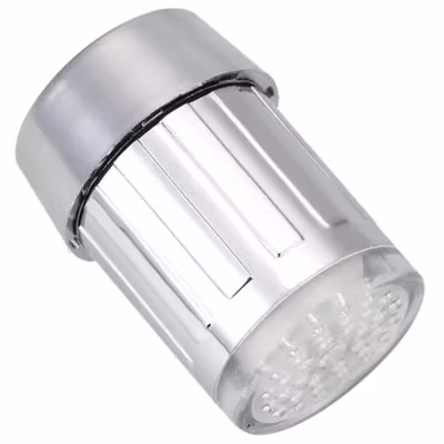 Faucet Light Keran Air LED 7 Warna dengan Konektor - WH-F03 - Silver — gambar 3