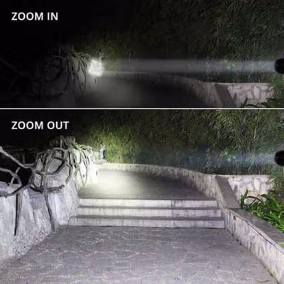 TaffLED Senter LED Cree XM-L T6 Magnetic Waterproof IPX6 8000 Lumens - E17 COB - Black — gambar 3