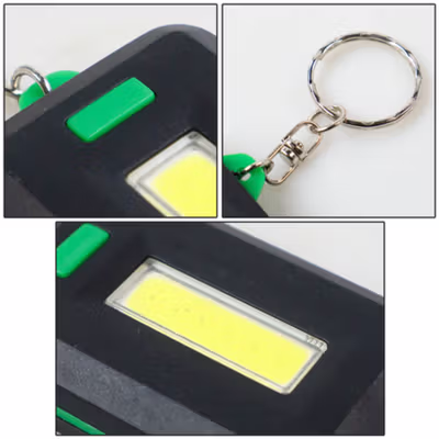 TaffLED Senter LED COB Model Kunci Mobil 450 Lumens - ZK20 - Green — gambar 3