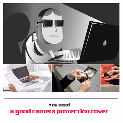 Etmakit Cover Slider Kamera Webcam Privacy - PJ1695 - Black — gambar 3