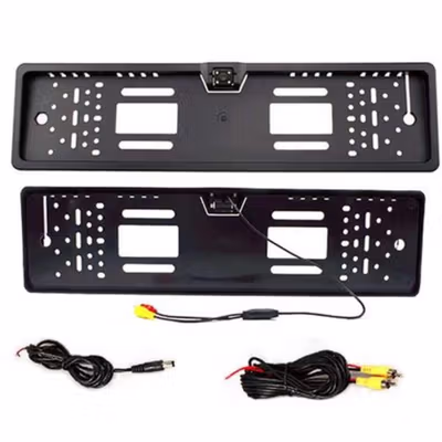 VODOOL Frame Pelat Nomor Polisi Kamera Belakang Mobil - JX9488 - Black — gambar 3
