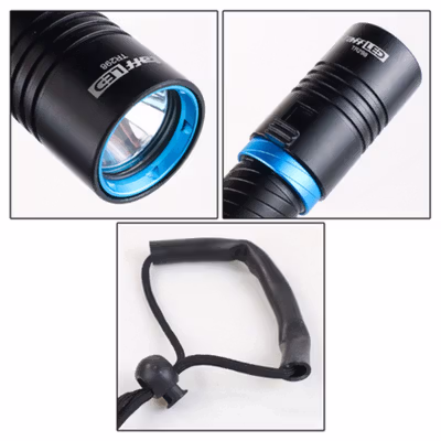 TaffLED Senter Selam Diving L2 Waterproof 30M IPX8 3800 Lumens - TR298 - Black — gambar 3