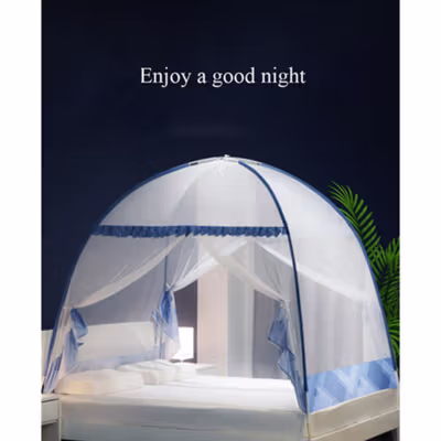 Faroot Jaring Anti Nyamuk Kelambu Kasur Tempat Tidur 150x200cm - A76 - Gray — gambar 3