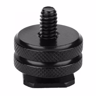 CAMVATE Tripod Screw Hot Shoe Kamera DSLR 1/4 Thread - HS7 - Black — gambar 3