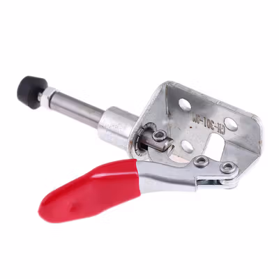 DA LI SHI Penjepit Kayu Heavy Duty Quick Release Push Pull 1 PCS - GH-301 - Silver — gambar 3
