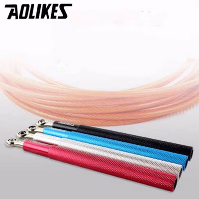 AOLIKES Tali Skipping Jump Rope Steel Wire Bearing - 3202 - Black — gambar 3