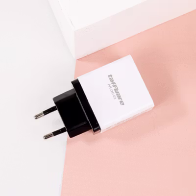 Taffware Charger USB 3 Port Qualcomm QC 3.0 EU Plug - AR-QC-03 - Black — gambar 3