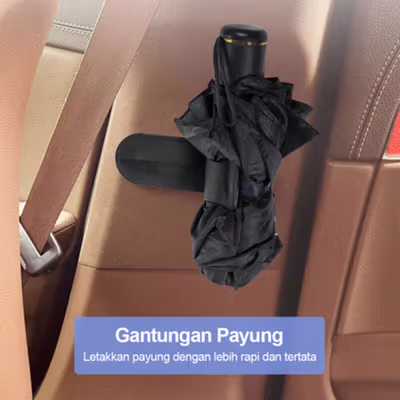 CHIZIYO Gantungan Payung Umbrella Hook Holder Self-Adhesive - A220 - Black — gambar 3