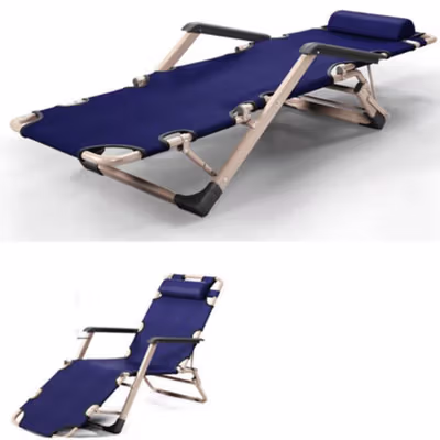 Zero Gravity Kursi Lipat Kerja Folding Chair - NO15 - Navy Blue — gambar 3