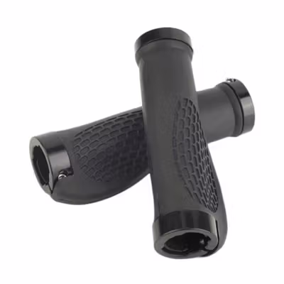 TaffSPORT Handgrip Sepeda Universal Tutup Setang Anti Skid Handlebar - GR49 - Black — gambar 3