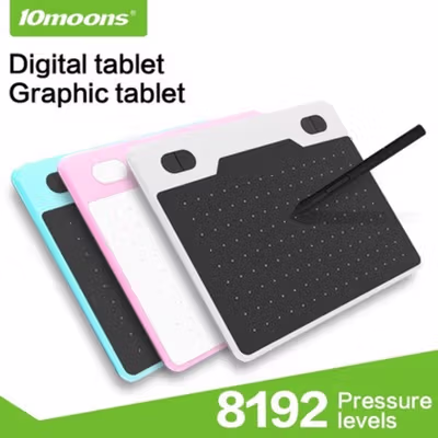 10moons Graphics Digital Drawing Tablet 6 Inch with Stylus Pen - T503 - Black — gambar 3