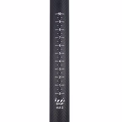 WCK Seatpost Sepeda Carbon Fiber Superlight Road Bike 27.2mm 400mm - Black — gambar 3