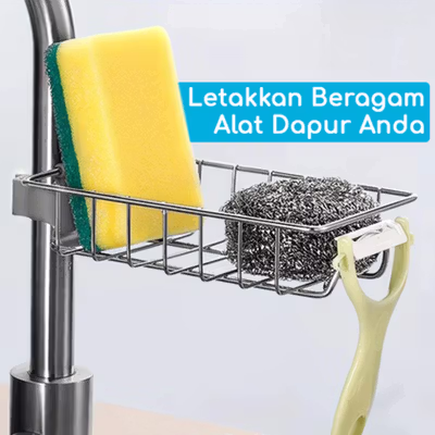 Stouge Rak Gantungan Keran Air Wastafel Dapur Organizer - PXM19 - No Color — gambar 3