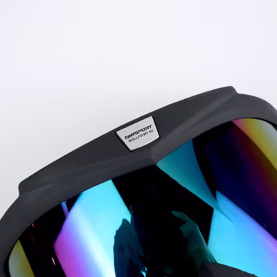 TaffSPORT BOLLFO Kacamata Goggles Mask Motor Retro Windproof - MT-04 - Black/Blue — gambar 3