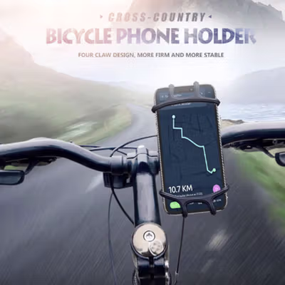 TaffSPORT Bike Smartphone Holder Sepeda Universal Bicycle - JR-OK5 - Black — gambar 3