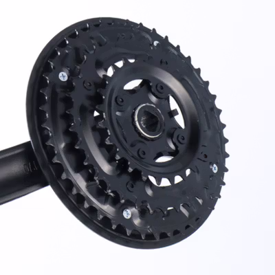 XINMA MX Gigi Crankset Sprocket Sepeda 24T 34T 42T 7/8/9 Speed - TL-82-L - Black — gambar 3