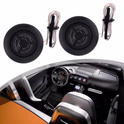 Agile Speaker Mini Dome Tweeter Loudspeaker Mobil HiFi 800W 2 PCS - TS-T120 - Black — gambar 3