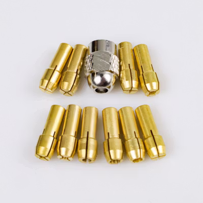 Taffware Chuck Mata Bor Drill Brass Collet 11 PCS - DMPJ-31 - Golden — gambar 3
