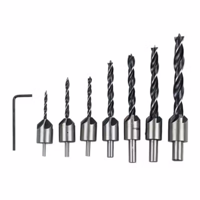 Taffware Mata Bor Drill Bit Countersink HSS 3-10mm 7 PCS - QST-K13 - No Color — gambar 3