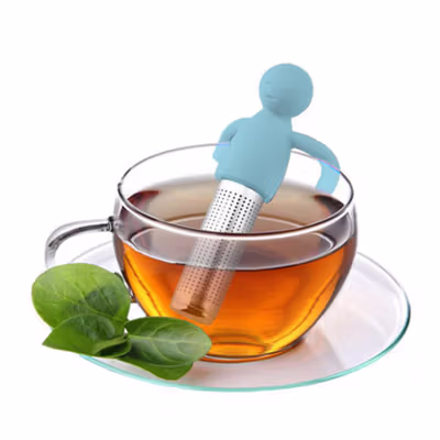 BalmyDays Saringan Teh Tea Filter Infuser Filter Chilling Man - K523 - Gray — gambar 3