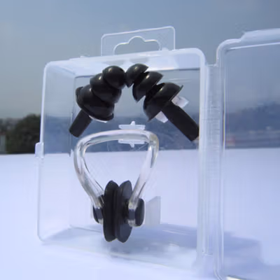 TaffSPORT Penutup Hidung dan Penyumbat Telinga untuk Renang - WFW051 - Black — gambar 3