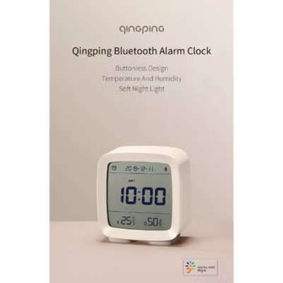 Qingping Jam Meja Smart Alarm Clock Temperature Bluetooth - CGD1 - Green — gambar 3