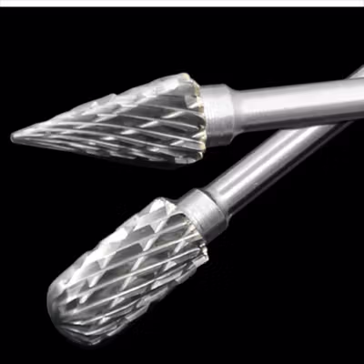 JIGONG Mata Bor Tungsten Carbide Cone Spiral 1/8 Inch 10 PCS - JG8 - Silver — gambar 3