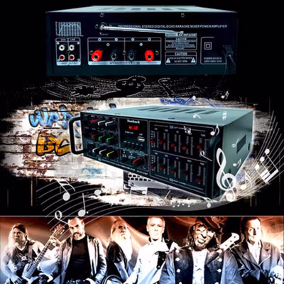 Sunbuck Bluetooth EQ Audio Amplifier Home Theater 2x200W - TAV-MP325BT - Black — gambar 3