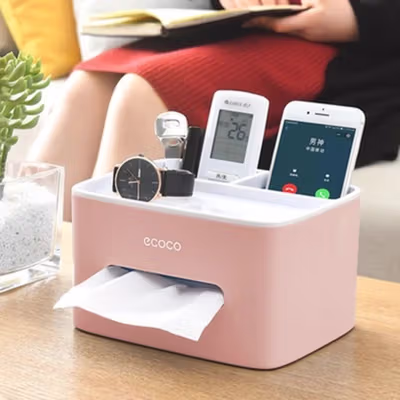 Ecoco Storage Box Kotak Penyimpanan Office Desk Case Organizer - E1602 - Gray — gambar 3