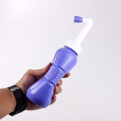 Blessmen Semprotan Cebok Toilet Portabel Bidet Sprayer 450ml - WR-450 - Blue — gambar 3