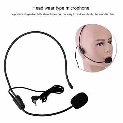 TaffSTUDIO Microphone Style Call Center Omnidirectional 52dB - MF03 - Black — gambar 3