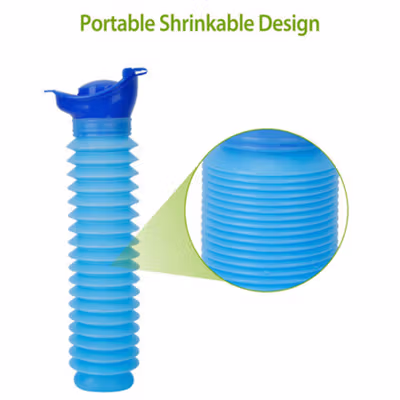 JIEMU Botol Tempat Pipis Foldable Travel Pee Bottle 750ml - PA341 - Blue — gambar 3