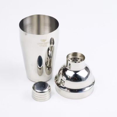 One Two Cups Cocktail Shaker Bartender Boston Style Stainless Steel 750ml - JJ60048 - Silver — gambar 3