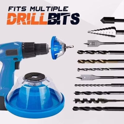 Taffware Pelindung Anti Debu Cover Bor Drill Dust Collector Ash Bowl - SOJ19 - Blue — gambar 3