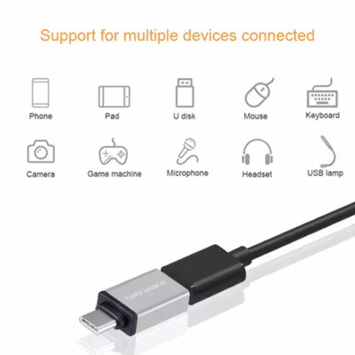 Taffware USB Type C to USB 3.1 OTG - A2 - Silver — gambar 3