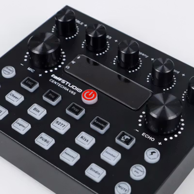 TaffSTUDIO Mixer USB External Sound Card Bluetooth Amplifier - V8S - Black — gambar 3