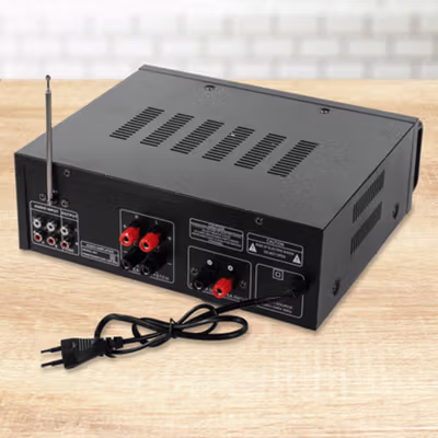 Sunbuck Bluetooth EQ Amplifier Karaoke Mixer Audio FM - AV-MP326BT - Black — gambar 3
