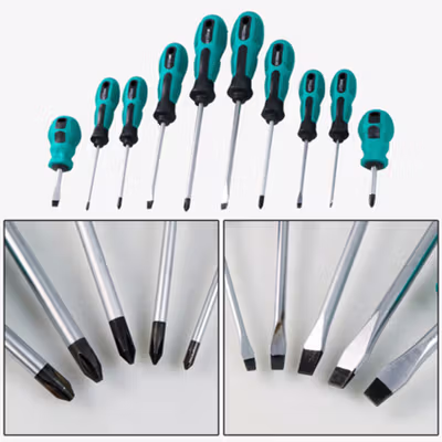 Taffware Obeng Set Reparasi Magnetic Head 10in1 - SK804 - Green — gambar 3