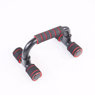 TaffSPORT Alat Bantu Push Up Handle Fitness Bar Stands 1 Pair - J946 - Black/Red — gambar 3
