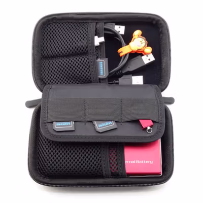 GHKJOK HDD Case Bag Protection Organizer Multifunction - GH1310 - Black — gambar 3