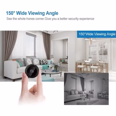 Taffware Kamera CCTV Indoor Mini WiFi IP Camera Night Vision 1080P 2MP - A9NV - Black — gambar 3
