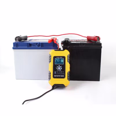 FOXSUR Charger Aki Mobil Motor Intelligent Battery Charger12/24V 10A - FBC122410D - Yellow — gambar 3