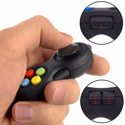Crown Tiger Mainan Anak EDC Fidget Pad Children Toy - 7780 - Black — gambar 3