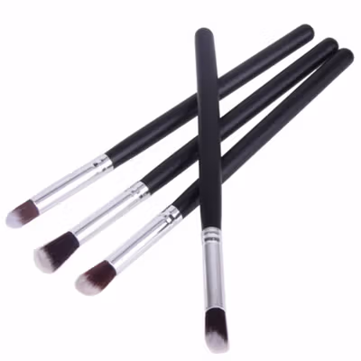 Blending Eyeshadow Make Up Brush Kuas Rias 4 PCS - MAG5445 - Black — gambar 3