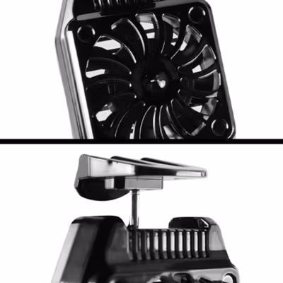 TaffGO Smartphone Cooling Fan Kipas Pendingin Radiator Heat Sink - H-15 - Black — gambar 3
